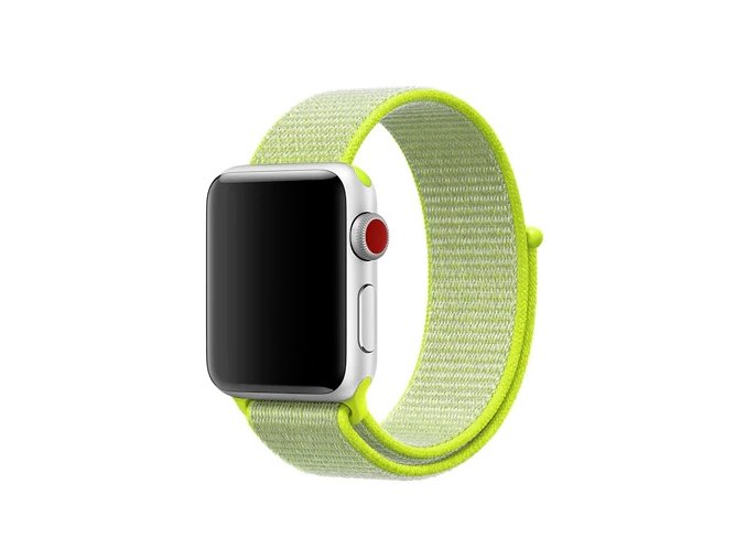 zarive zluty provlekaci reminek na suchy zip pro apple watch