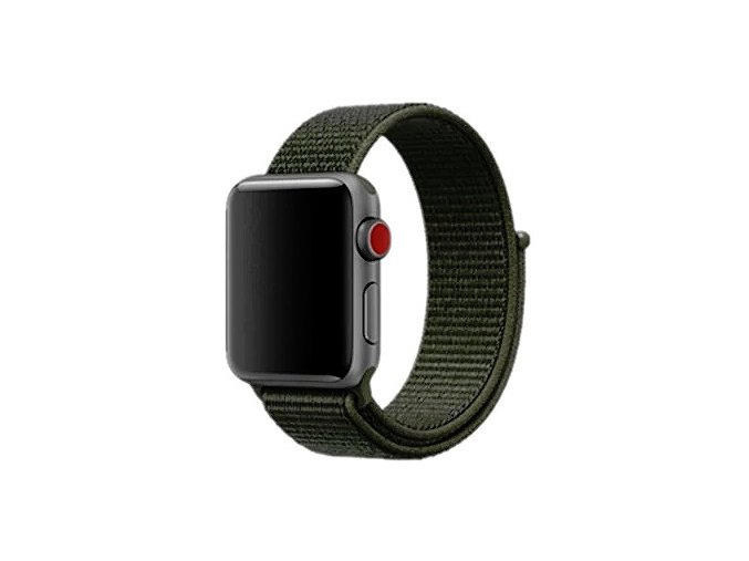 khaki provlekaci reminek na suchy zip pro apple watch