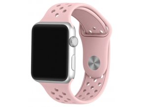 ruzovy reminek s odvetravacimi otvory pro apple watch