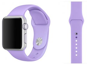 lila silikonovy reminek pro apple watch 38 mm