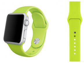 Zelený silikonový řemínek pro Apple Watch 38, 40 a 41 mm