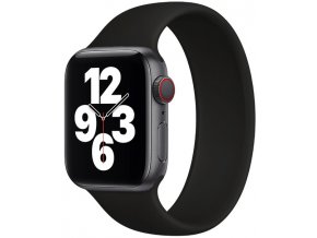 silikonovy reminek pro apple watch navlekaci cerny 03