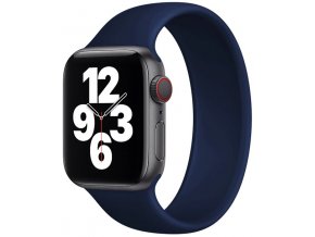 silikonovy reminek pro apple watch navlekaci modry