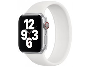 silikonovy reminek pro apple watch navlekaci bily