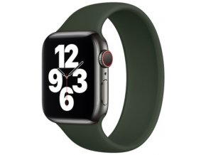 silikonovy reminek pro apple watch navlekaci zeleny