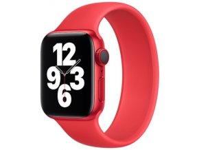 silikonovy reminek pro apple watch navlekaci cerveny