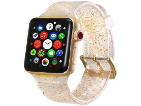 trpitivy silikonovy reminek pro apple watch zlaty