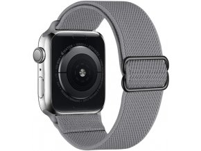 elasticky navlekaci reminek pro apple watch sedy