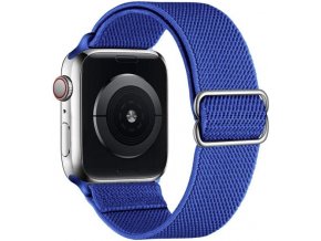 elasticky navlekaci reminek pro apple watch s prezkou kralovsky modry
