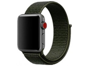 khaki provlekaci reminek na suchy zip pro apple watch