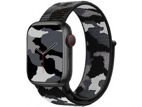 camo cerny provlekaci reminek na suchy zip pro apple watch