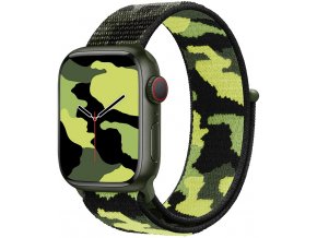 camo zeleny provlekaci reminek na suchy zip pro apple watch