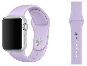barva fialova silikonovy reminek pro apple watch 38 mm