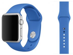 Královsky modrý silikonový řemínek pro Apple Watch 38, 40 a 41 mm