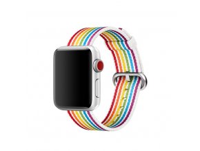 duhovy pride tkany nylonovy reminek pro apple watch 01