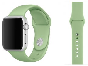 Barva mátová silikonový řemínek pro Apple Watch 42, 44 a 45 mm