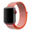 oranzovocerveny provlekaci reminek na suchy zip pro apple watch