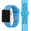 svetle modry silikonovy reminek s odvetravacimi otvory pro apple watch 02