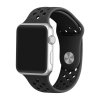 cerny silikonovy reminek s odvetravacimi otvory pro apple watch 42 mm 02