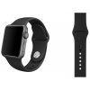 Černý silikonový řemínek pro Apple Watch 38, 40 a 41 mm