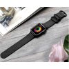 tkany nylonovy reminek pro apple watch s trojitou prezkou cerny 03