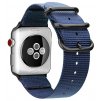tkany nylonovy reminek s trojitou prezkou pro apple watch modry