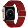 elasticky navlekaci reminek pro apple watch s prezkou cerveny