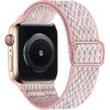 elasticky navlekaci reminek pro apple watch s prezkou biloruzovy