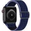 elasticky navlekaci reminek pro apple watch s prezkou pulnocne modry