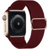 elasticky navlekaci reminek pro apple watch s prezkou vinove cerveny