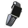 Černošedý silikonový řemínek pro Apple Watch 38, 40 a 41 mm