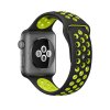 Černozelený silikonový řemínek pro Apple Watch 38, 40 a 41 mm