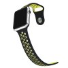 Černozelený silikonový řemínek pro Apple Watch 38, 40 a 41 mm