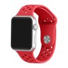 cerveny silikonovy reminek s odvetravacimi otvory pro apple watch 42 mm 02