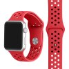 cerveny silikonovy reminek s odvetravacimi otvory pro apple watch 42 mm 01