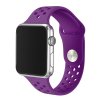 fialovy silikonovy reminek s odvetravacimi otvory pro apple watch 42 mm 0