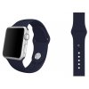 Půlnočně modrý silikonový řemínek pro Apple Watch 42, 44 a 45 mm