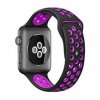 fialovočerný silikonový řemínek pro Apple Watch 42 mm