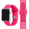 zarive ruzovy silikonovy reminek s odvetravacimi otvory pro apple watch 42 mm 01