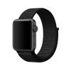 cerny provlekaci nylonovy reminek na suchy zip pro apple watch 42 mm 01