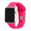 zarive ruzovy silikonovy reminek s odvetravacimi otvory pro apple watch 42 mm 02