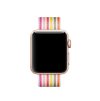 ruzove prouzkovany tkany nylonovy reminek pro apple watch 02