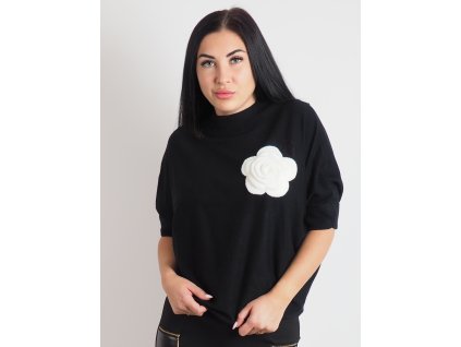 Dámsky čierny sveter