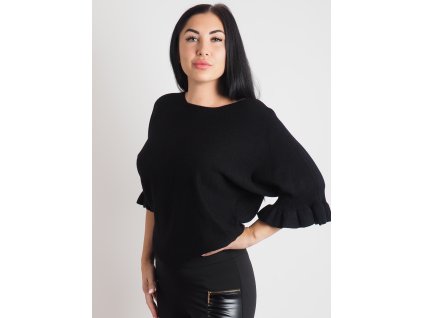 Dámsky čierny sveter