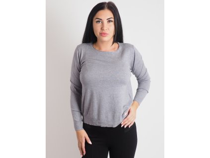 Dámsky sivý tenký sveter