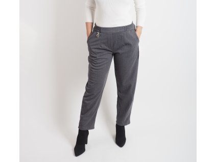 Dámske sivé elegantné nohavice