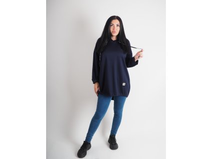 Mikina Navy Long