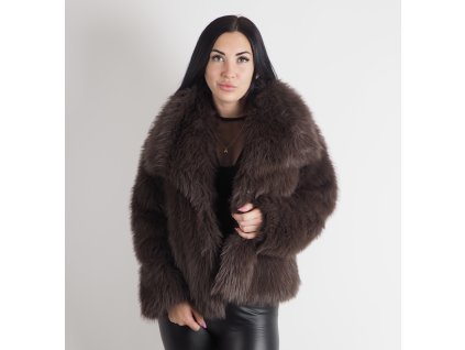 Dámsky umelý kožuch Mocha
