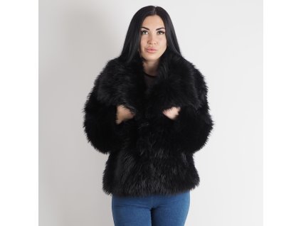 Dámsky umelý kožuch Black Luxe