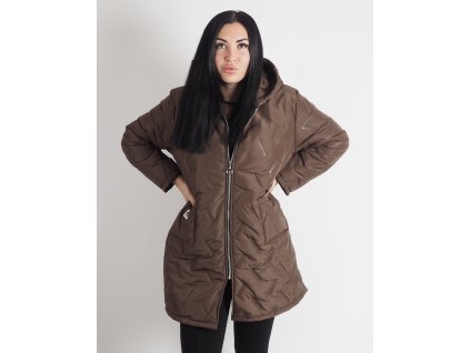 Dámska Prechodná Bunda Brown Lite Oversize